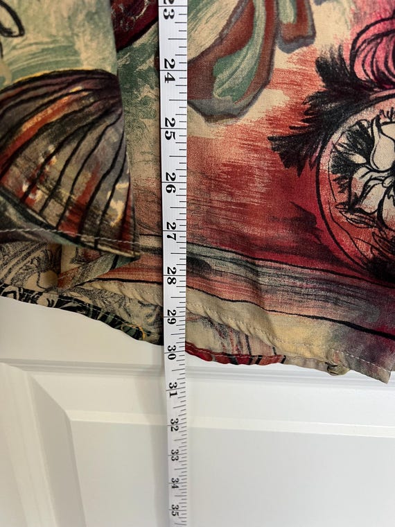 Abstract Print Button Up Shirt - image 5