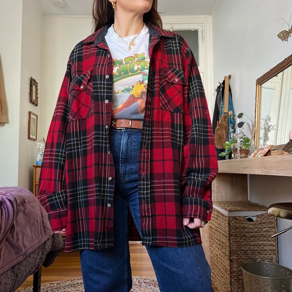 Plaid Print Flannel - image 4