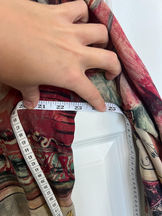 Abstract Print Button Up Shirt - image 6