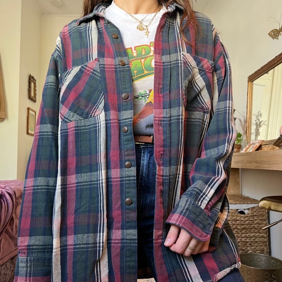 Plaid Print Flannel - image 5