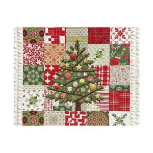 Patchwork-Weihnachtsbaum-Puzzle | Festliches Puzzle mit 250–520 Teilen