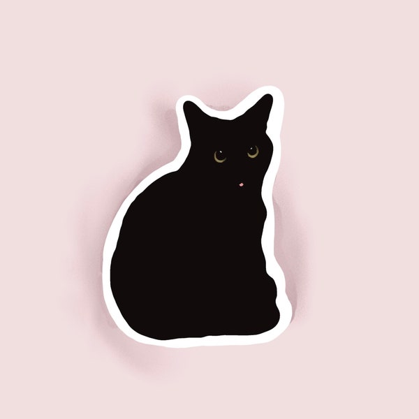 Black Cat Sticker