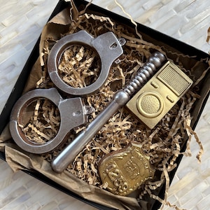 Belgian Chocolate Police Gear Gift Set - Unique Police-Themed Chocolate Gift