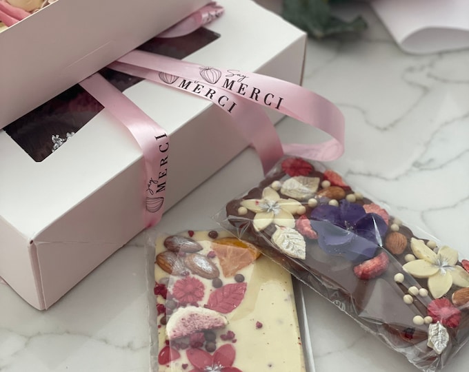 Handmade Custom Artisan Chocolate Bar – Gourmet Handmade Chocolate – Luxury Gift Chocolate Bar