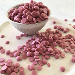 Premium Ruby Couverture Chocolate 33% (1 lb) | Gourmet Belgian Chocolate for Baking, Molding & Dessert