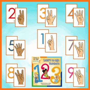 33 flashcards- 123's Learn Sign language numbers- Emma and Egor