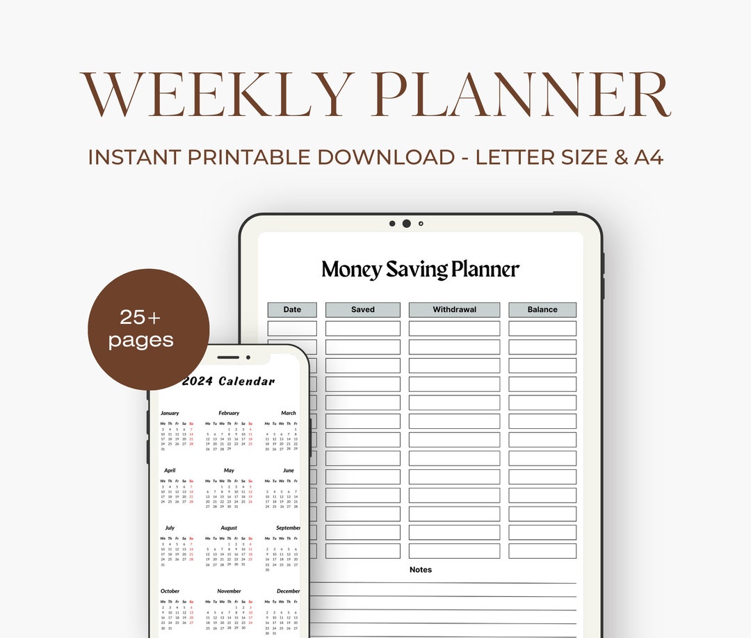 Weekly Planner Printable to Do List, Minimal Weekly Schedule, Weekly ...