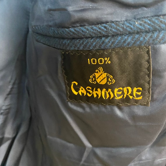 Vintage Brent 100% Cashmere Mens Sport Jacket Bla… - image 5