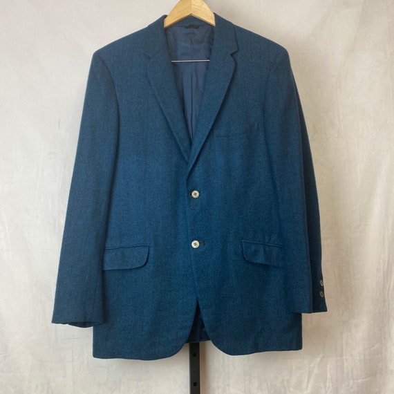 Vintage Brent 100% Cashmere Mens Sport Jacket Bla… - image 1