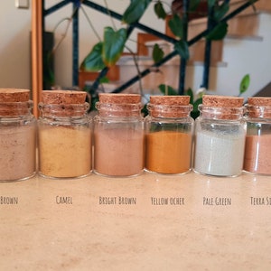 Earth pigments from Praia da Luz, Algarve