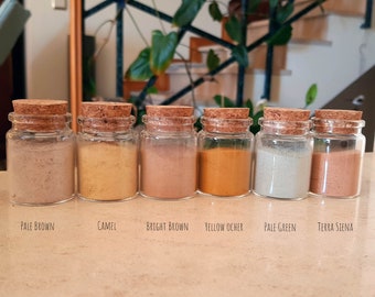 Pigmenti terrosi provenienti da Praia da Luz, Algarve