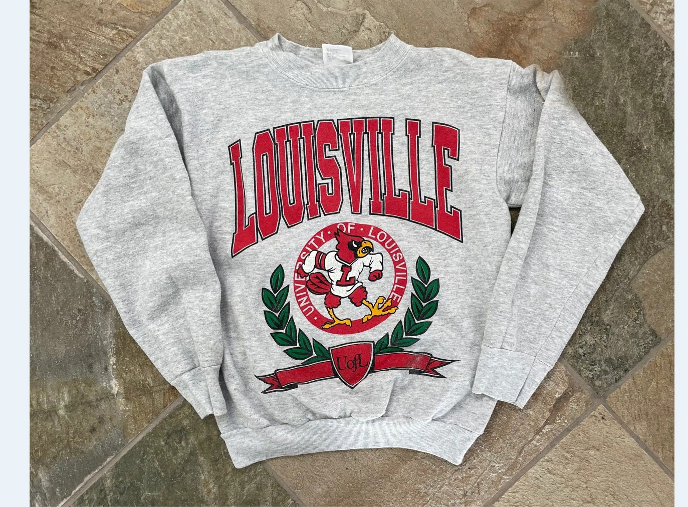 Louisville Sweatshirt | Louisville Kentucky 502 Vintage Crewneck Sweatshirt