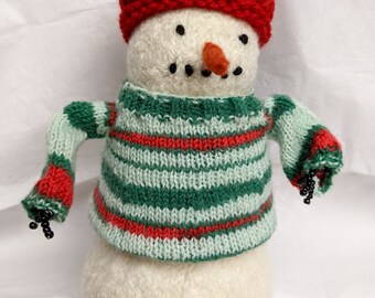Felt Snowman with Holiday Sweater