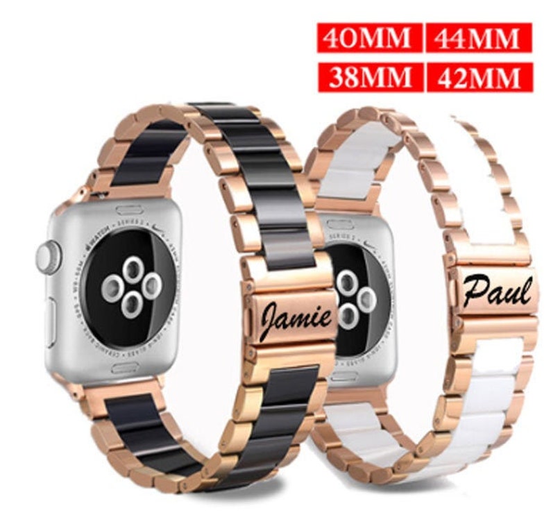 Ceramic Link Bracelet Strap for Apple Watch Band 6 SE 5 4 3 2 Etsy