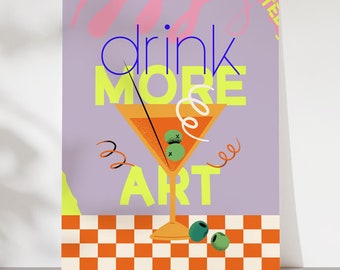 Drink More Art Print Digital Poster