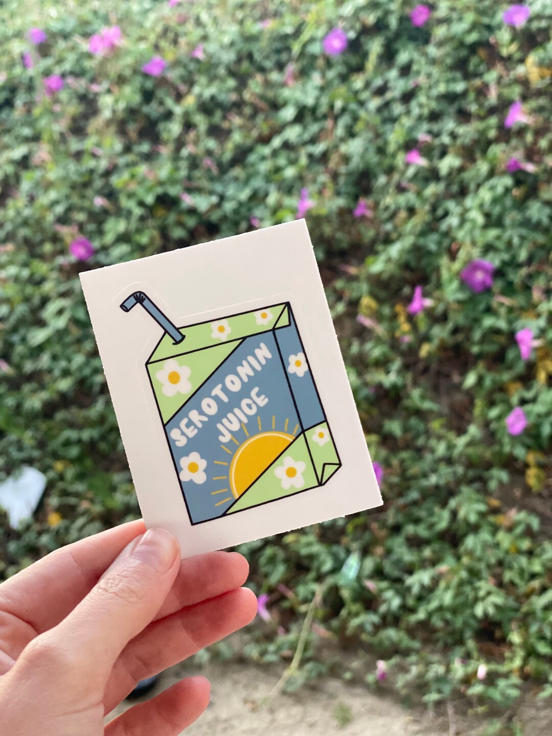 Serotonin Juice Mental Health Sticker die Cut Etsy