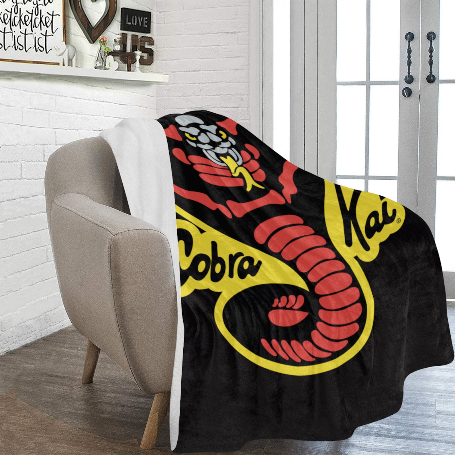 Cobra Kai Blanket Fleece Gifts for Him Her Birthday Etsy