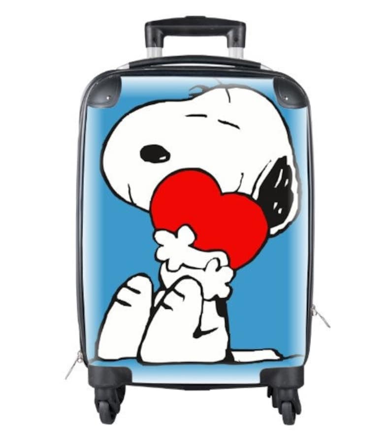 Snoopy Suitcase Cabin Luggage Travel Birthday Gifts Etsy