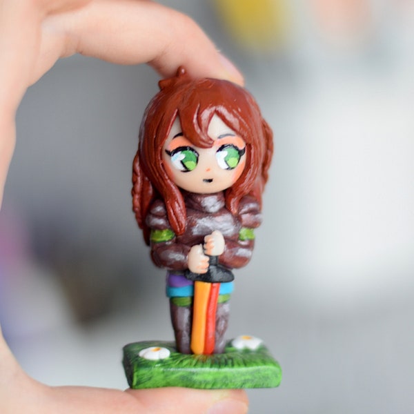 Custom polymer clay figure keychain/ gift/ couple/ anime/ manga/ oc Character