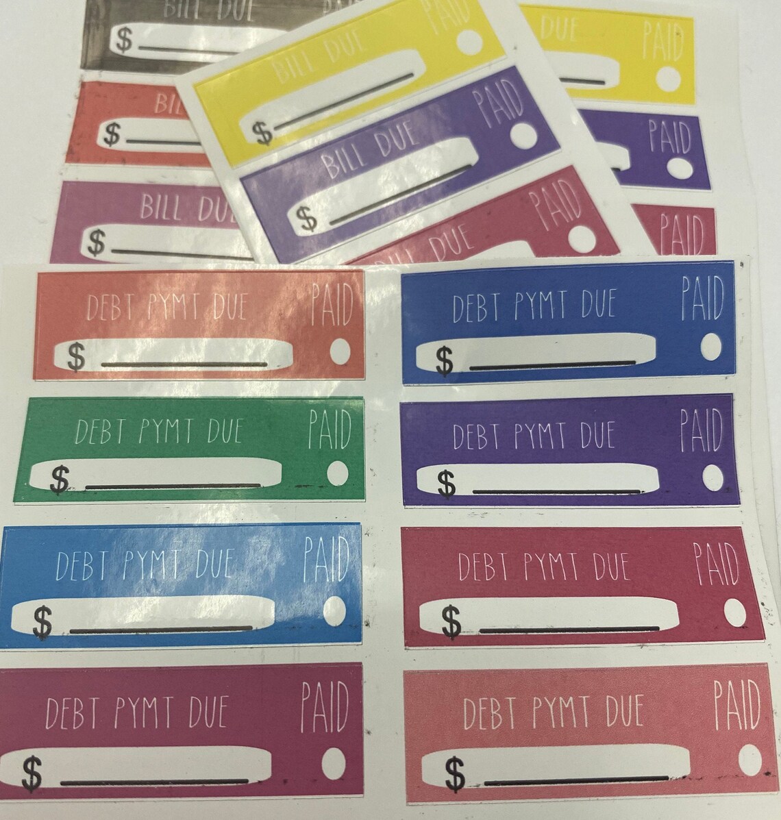 Budget Stickers Etsy