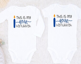 baby's first hanukkah outfit