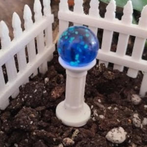 Fairy Garden Gazing Ball Pick That Glows