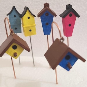 Fairy Garden Bird House Pick
