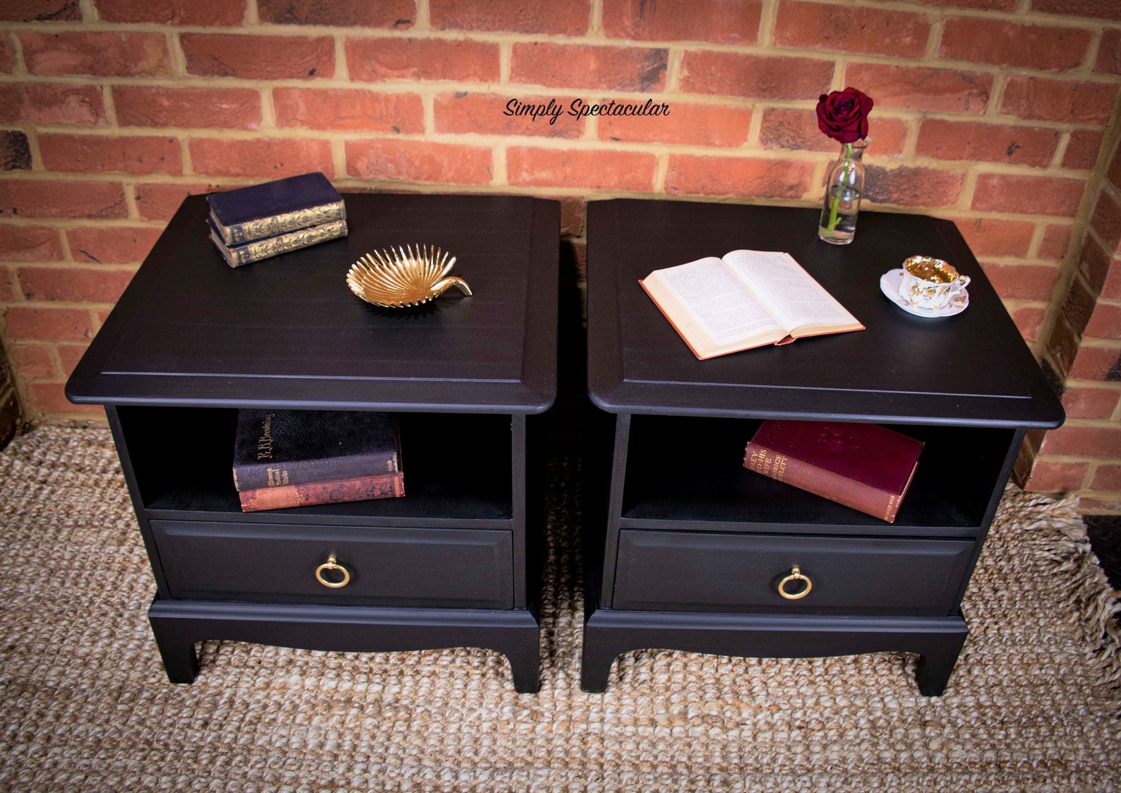Pair of 'Stag' Bedside Tables Etsy