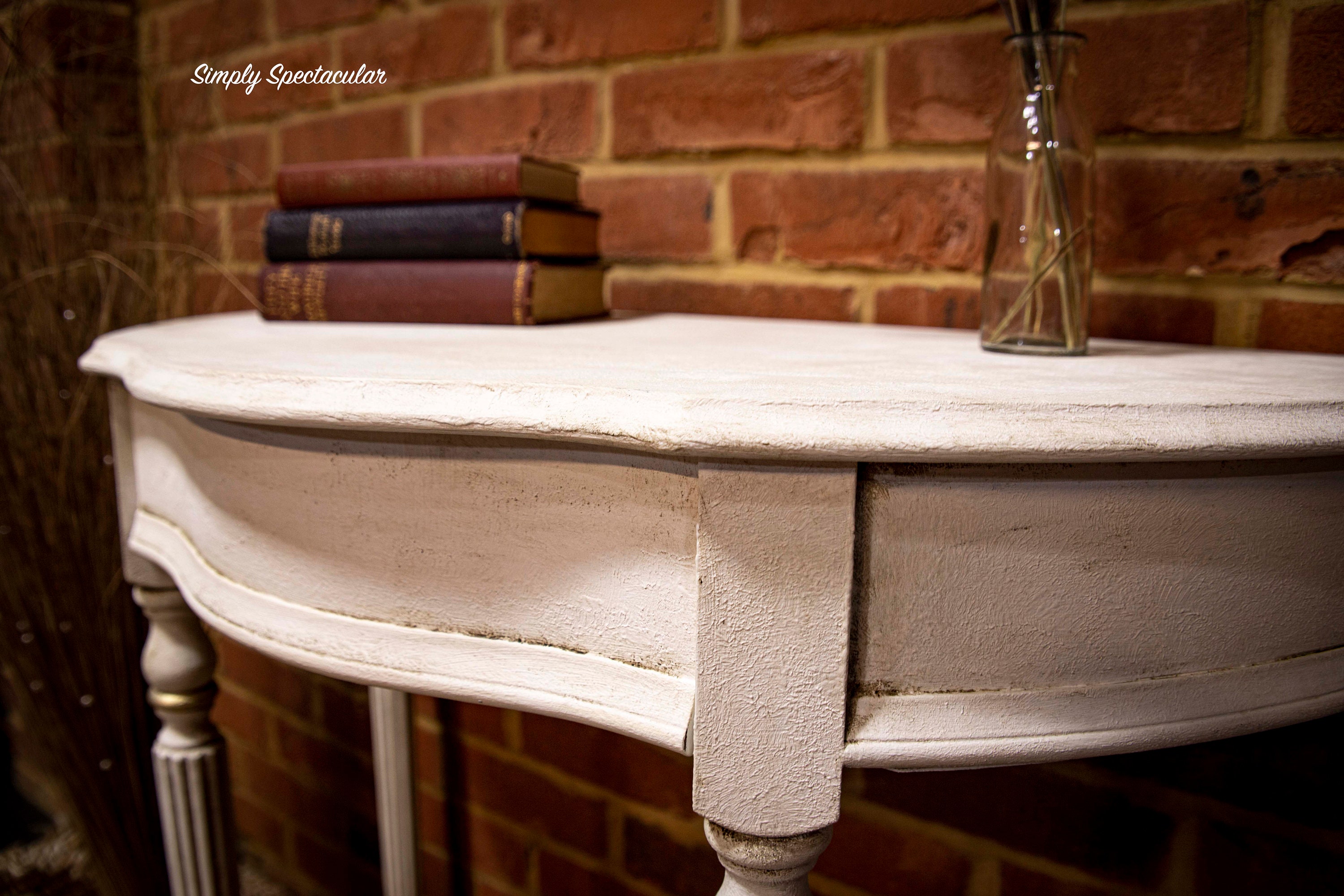 Half Moon Table / Hall Way Table Etsy