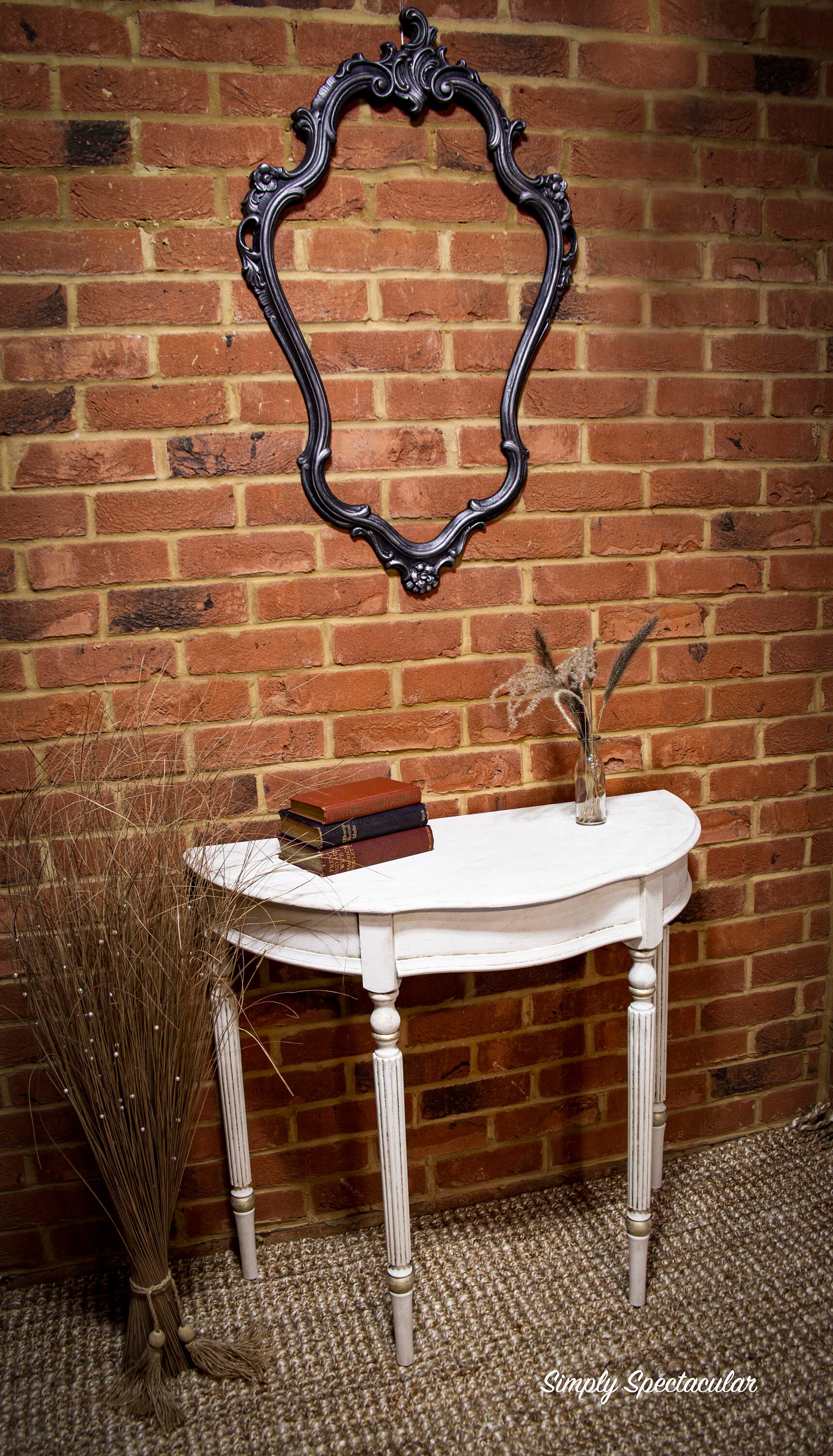 Half Moon Table / Hall Way Table Etsy