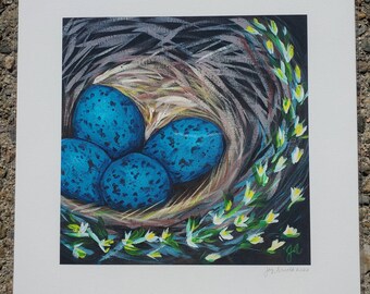 painting on burlap canvas