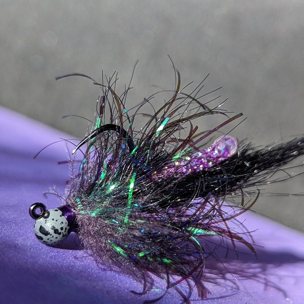 Fly Fishing Flies - Midnight - Euro Leech Jig (3Pack)