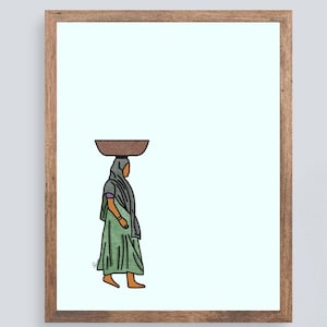 Indian Nostalgia Printable Wall Art | Indian Street Seller Art | Indian Art | South Asia Art | Desi Art | Home Wall Decor | Digital Download