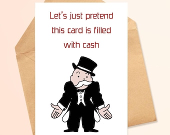 Monopoly Birthday Card: Funny Board Game Greeting Card (Digital Download)