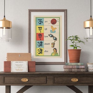 Desi Wall Art Indian School Poster Indian Nostalgia Art Indian Retro Poster Desi Vintage Art Kids Room Art Nursery Print Wall Decor