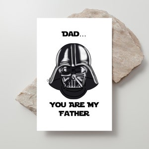 Darth Vader Printable Greeting Card | Star Wars Printable Card | Star Wars Funny Card | Star Wars Fathers Day Card | Instant Download