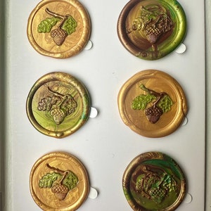 Set of 6 Winter Wax Seals, 3D Wax Seals, Gift Wax Seals, Holiday Wax Seals, Christmas Wax Seals, Party Wax Seals, Sticker, Self-adhesive