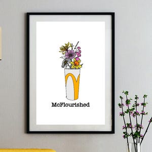 McDonalds Modern Printable Wall Art | McDonalds Funny Drink Art | McDonalds Food Art | Nostalgia Art | Home Wall Decor | Digital Download