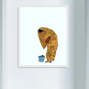 Indian Woman Art Desi Woman Art Print Desi Art Modern Indian Art Indian Nostalgia Art India Travel Art Living Room Art Dining Room Art