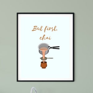 Chai Art Print: Modern Minimalist Home Decor (Digital Download)