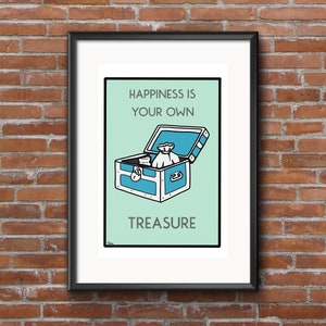 Arte del gioco Monopoly, Arte del Monopoly, Arte del gioco da tavolo, Poster del Monopoly, Citazione motivazionale, Arte per ufficio, Arte da parete per la casa, Arte per sala giochi, Download digitale