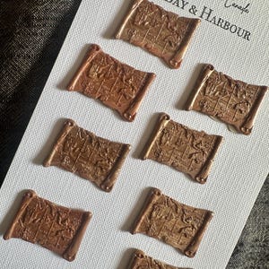 Handmade Set of 8 Vintage Map Wax Seals, 3D Wax Seals, Travel Lover Wax Seals, Self-adhesive Stickers, Gift, Invitation, Journaling Sticker