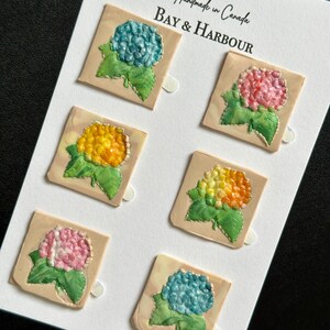 Handgefertigtes Set aus 6 Blumen Wachs Siegeln, 3D Wachs Siegel, Blumen Wachs Siegel, Aufkleber, selbstklebend, Party, Einladungen, Geschenk, Journaling Aufkleber