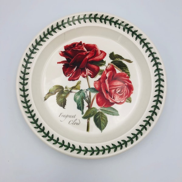 Portmeirion Botanic Roses Salad Plate Fragrant Cloud Motif Made in England