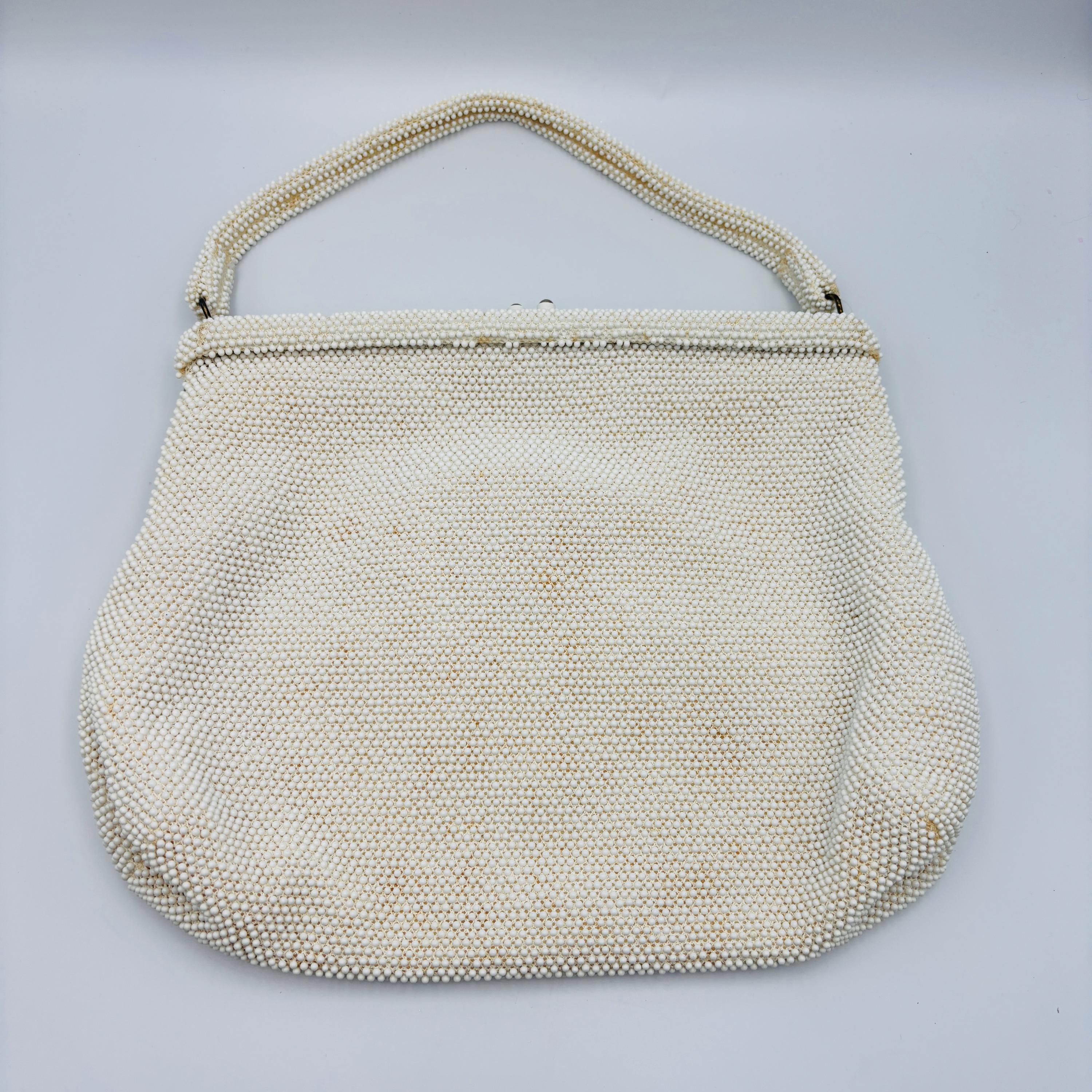 Lumured ヴィンテージ　50 ‘s 古くて素敵なビーズバッグ　アイボリー il_1080xN.4888232788_8w8p.jpg