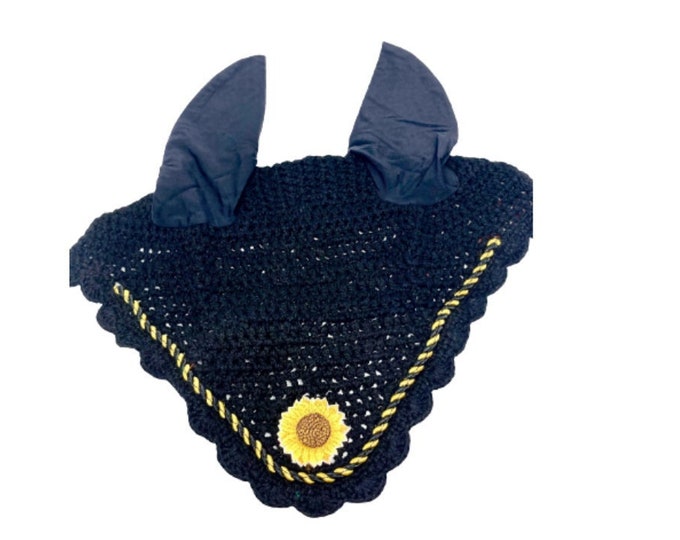 Black and Gold Sunflower Bonnet!