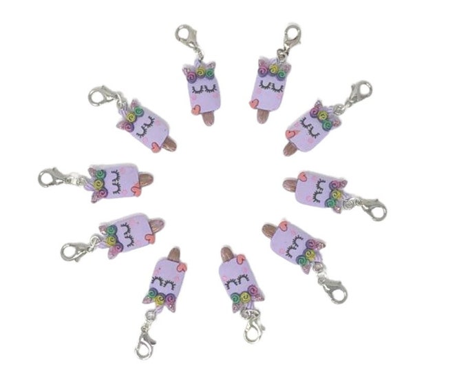 Glitter Unicorn Popsicle Bridle Charms!