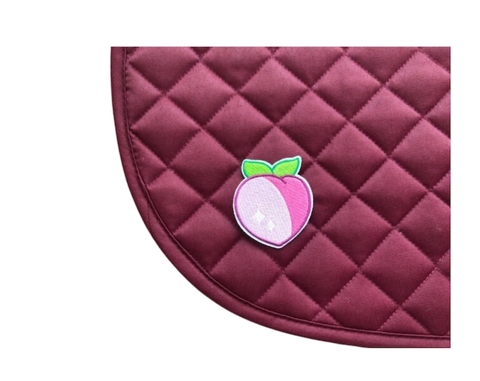 Summer Fruit Burgundy Saddle Pad!