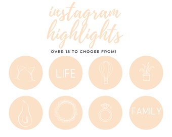 Boho Dreamer Instagram Story Highlights - Bright and Peachy Bohemian Style
