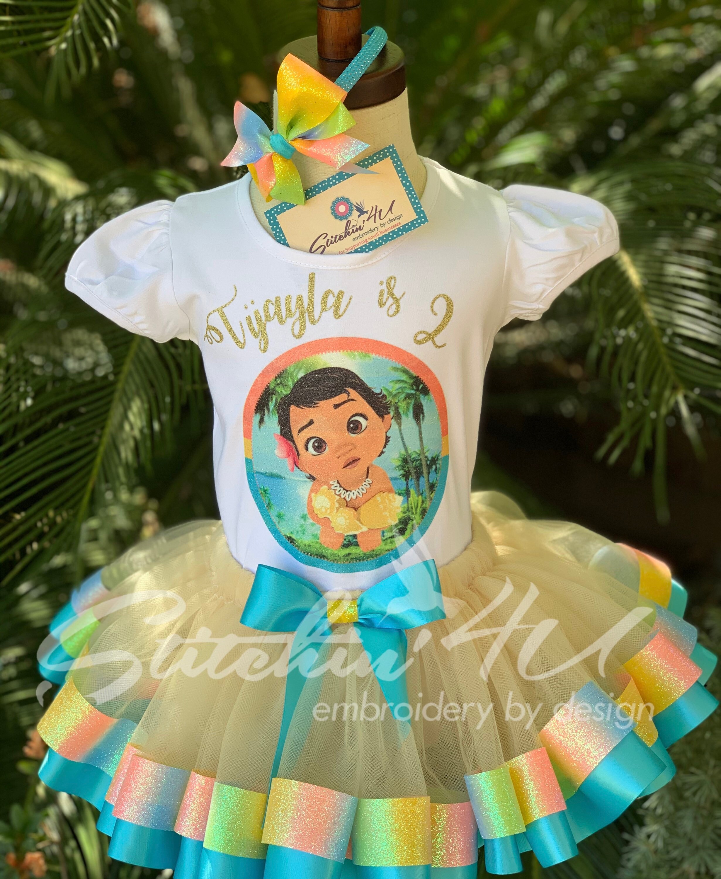 Hawaiian Baby Birthday Outfittropical Baby Baby Moana Etsy Hawaiian Baby Birthday Outfittropical Baby Baby Moana Etsy